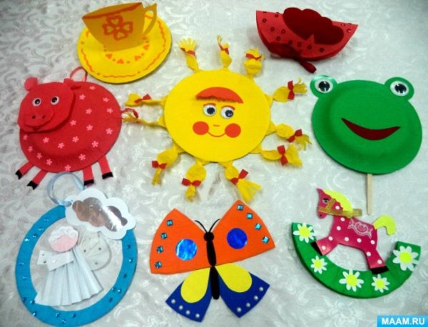 Поделки из бумажных тарелок