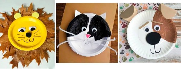 Поделки из бумажных тарелок для детей