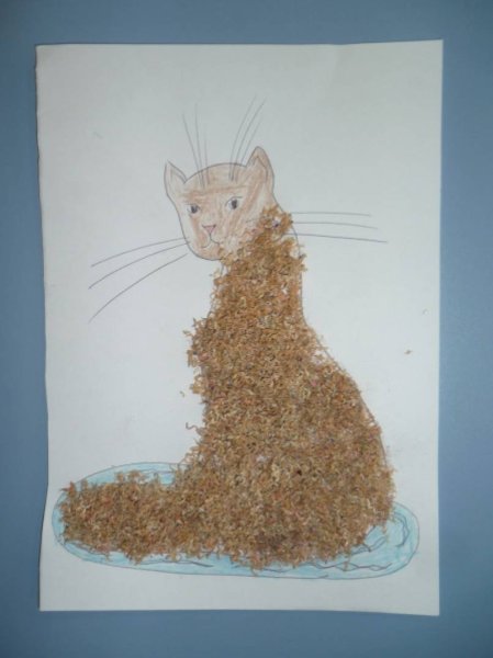 Композиция из опилок