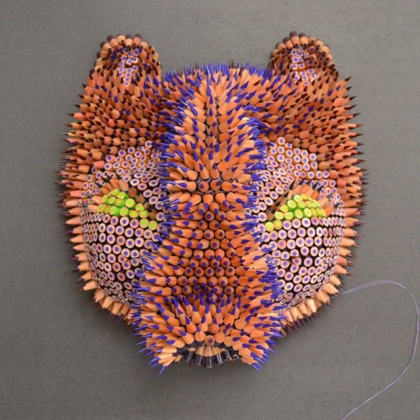 Скульптура из карандашей Дженнифер Маэстре