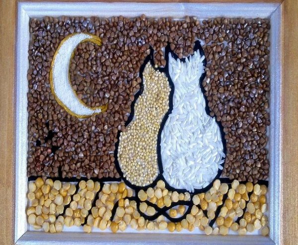 Панно из круп