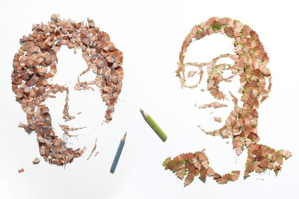 Портрет из необычных материалов