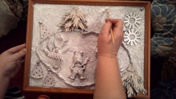 Панно папье маше