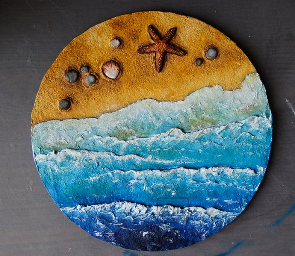 Панно из бумажной массы