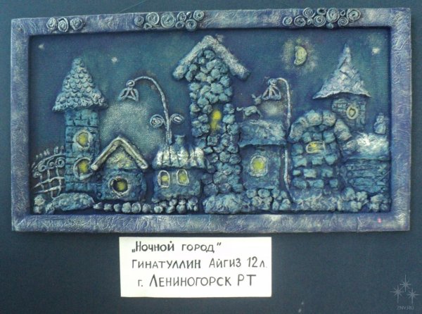 Новогоднее панно из папье-маше