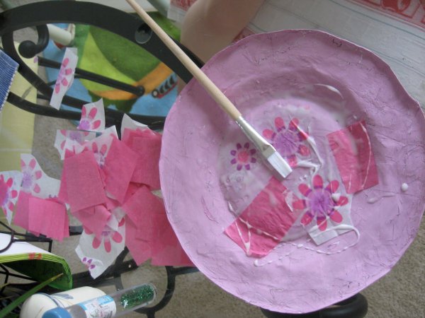 Папье маше тарелка