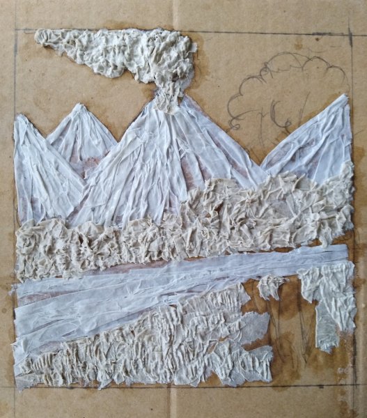 Панно из бумажной массы