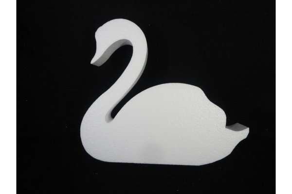 Лебедь из пенопласта