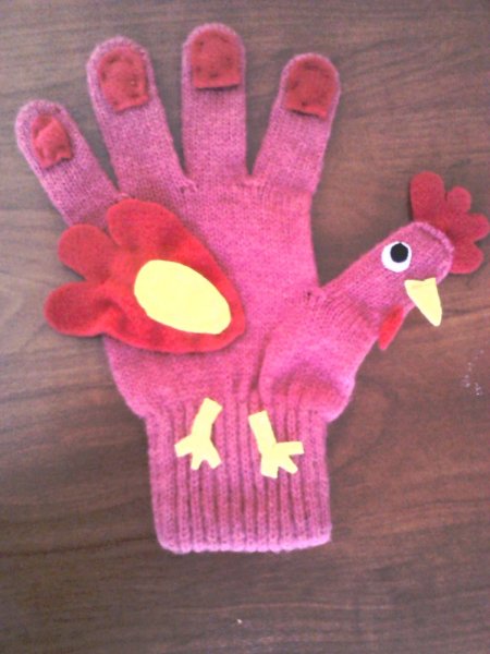 Поделка из перчатки