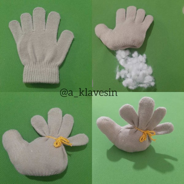 Мягкая игрушка из перчатки
