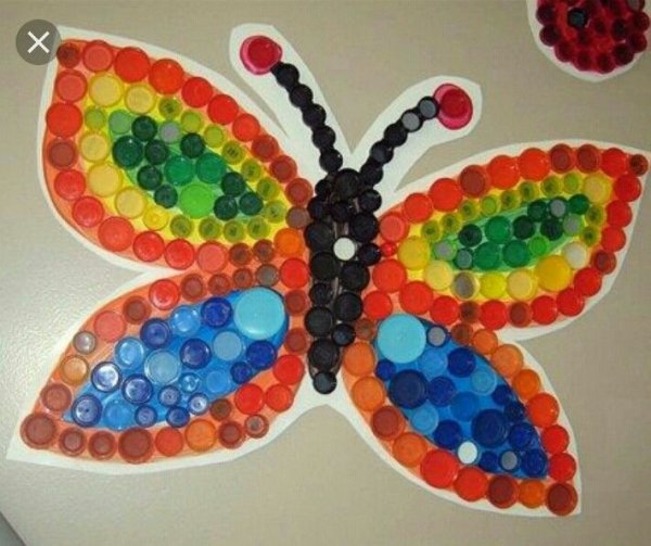 Мозаика из крышек