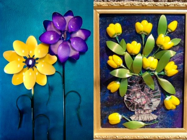 Поделки из одноразовых ложек