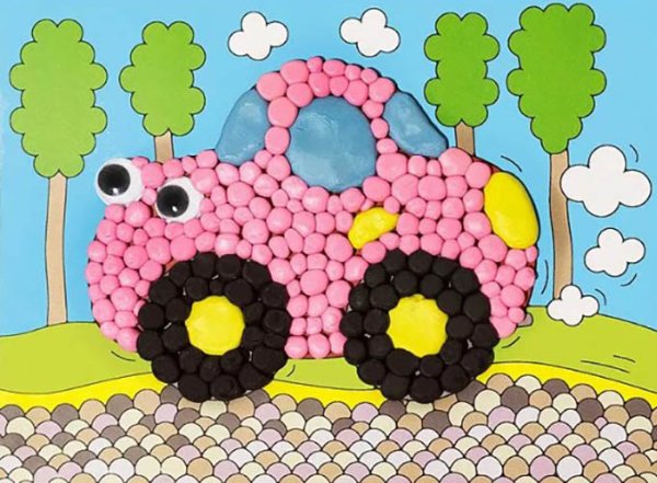 Рисование пластилином для дошкольников