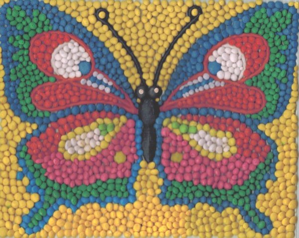 Мозаика из пластилина