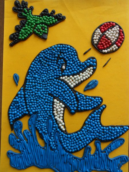 Мозаика из пластилина