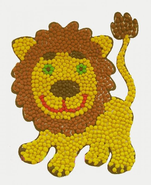 Мозаика из пластилина для детей