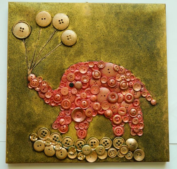 Картины из пуговиц