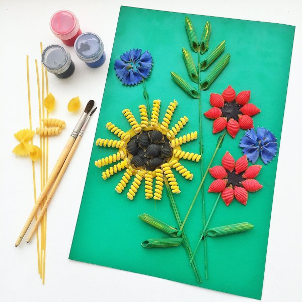 Поделки из макарон для детей