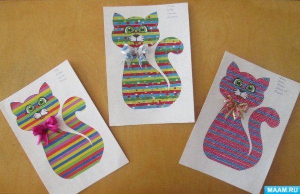 Аппликация из полос