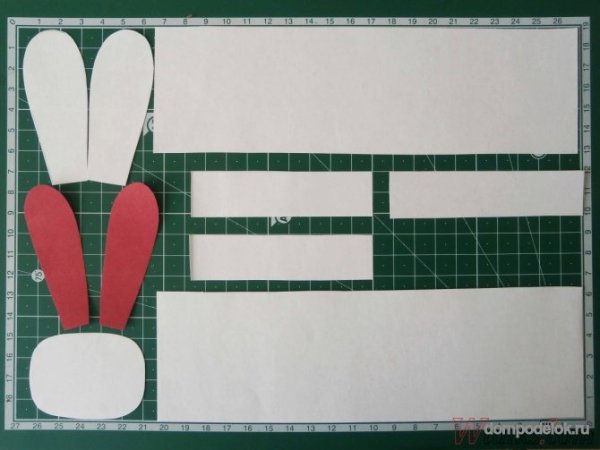Заяц из полос бумаги