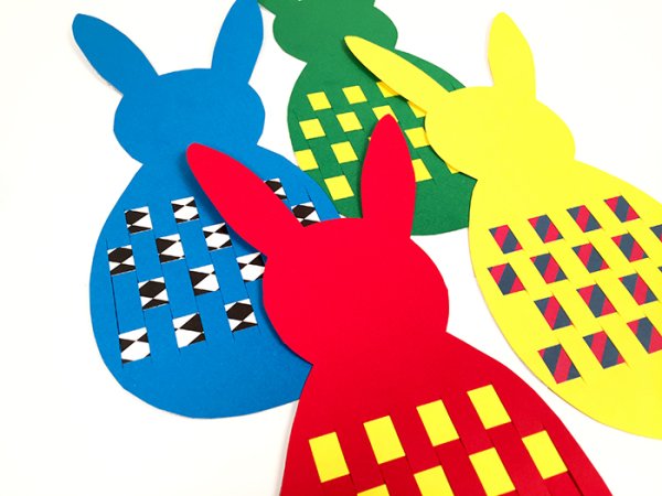 Зайчик из полосок бумаги