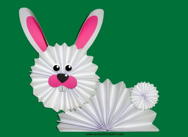 Аппликация зайчик