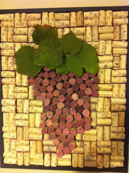 Мозаика из винных пробок