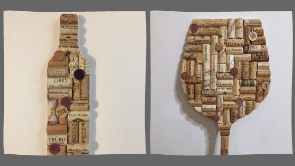 Панно из пробок от шампанского