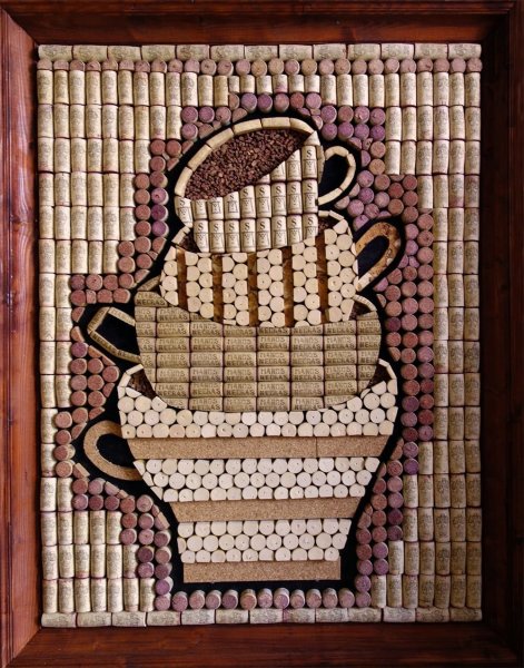 Панно из пробок от вина