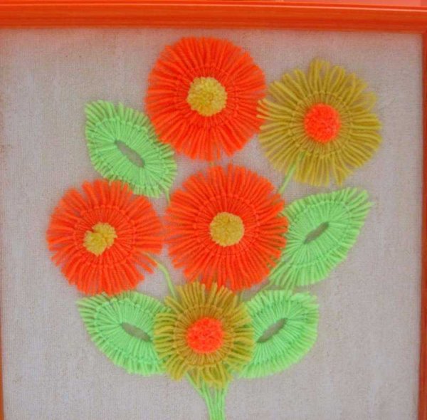 Аппликация нитками