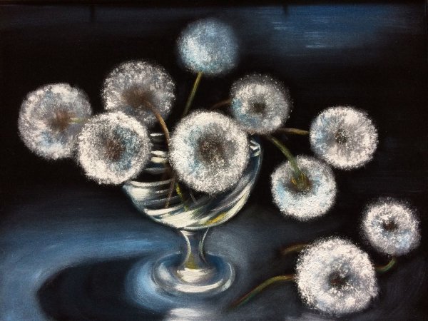 Одуванчик картина объемная