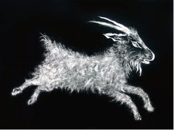 Рисование тополиным пухом