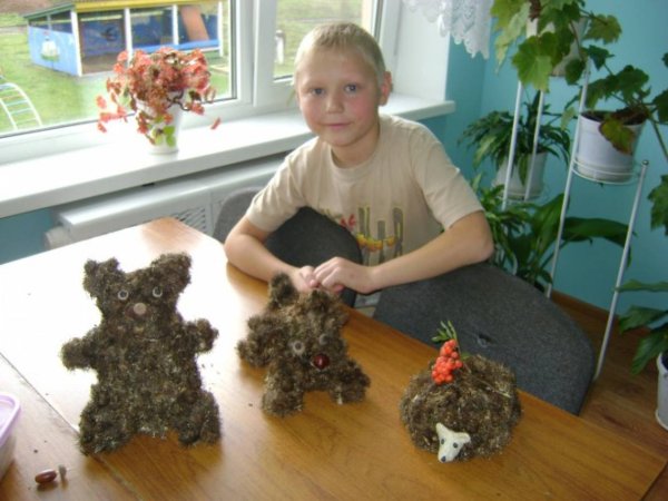 Лепка из репейника