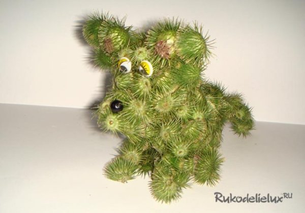 Лепка из репейника