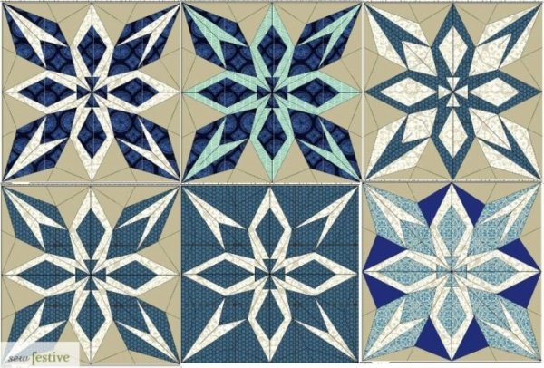 Звезда в лоскутной технике