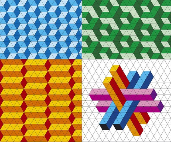 Пэчворк блоки из полос