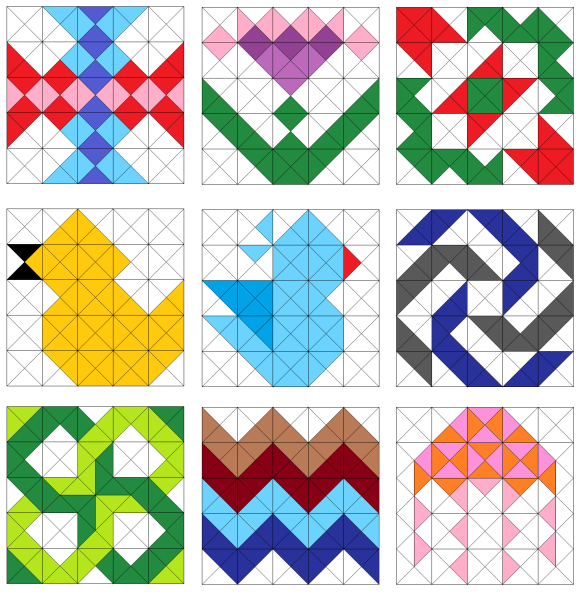 Геометрический орнамент в квадрате