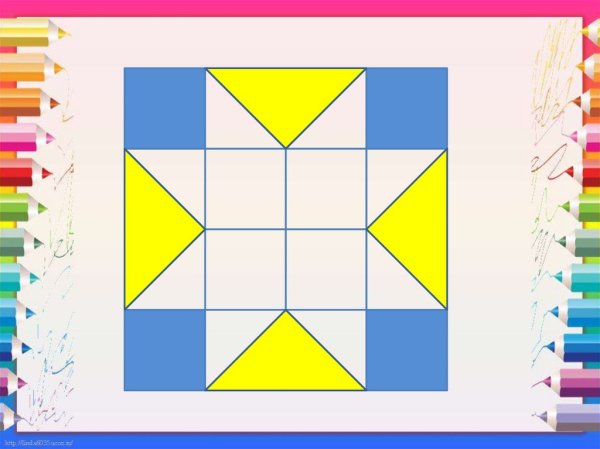 Узор в квадрате для рисования