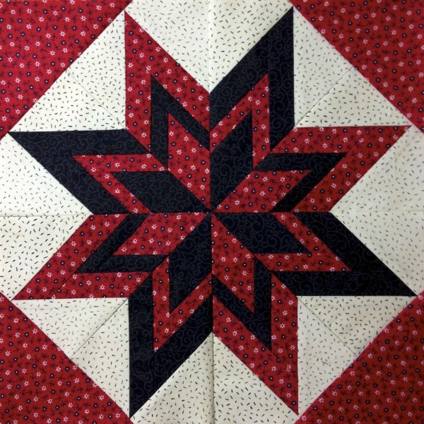 Лоскутное шитьё перистая звезда блок