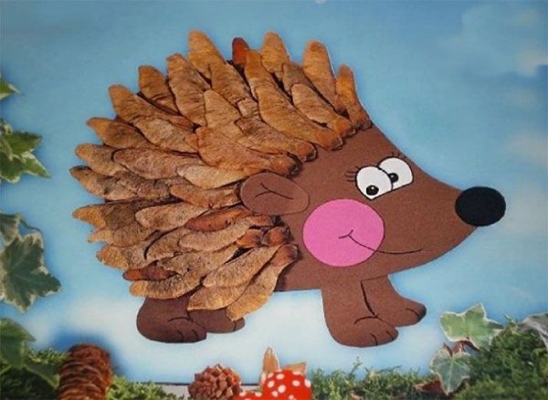 Ежик из семян клена