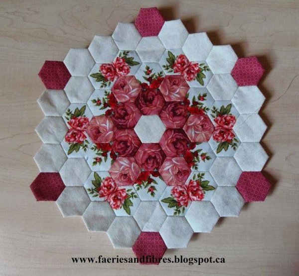 Пэчворк техника Гексагон Гексагон пэчворк