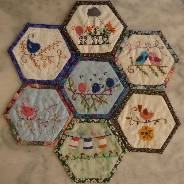 Пэчворк из гексагонов