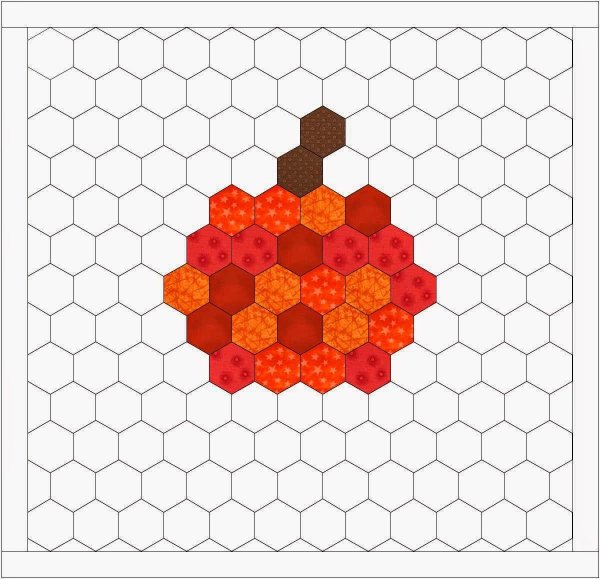 Узоры из шестиугольников пэчворк