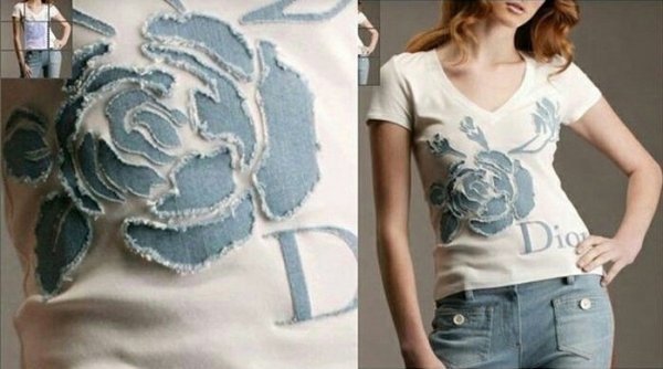 Декор трикотажной футболки