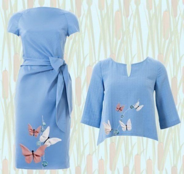 Аппликация из шифона