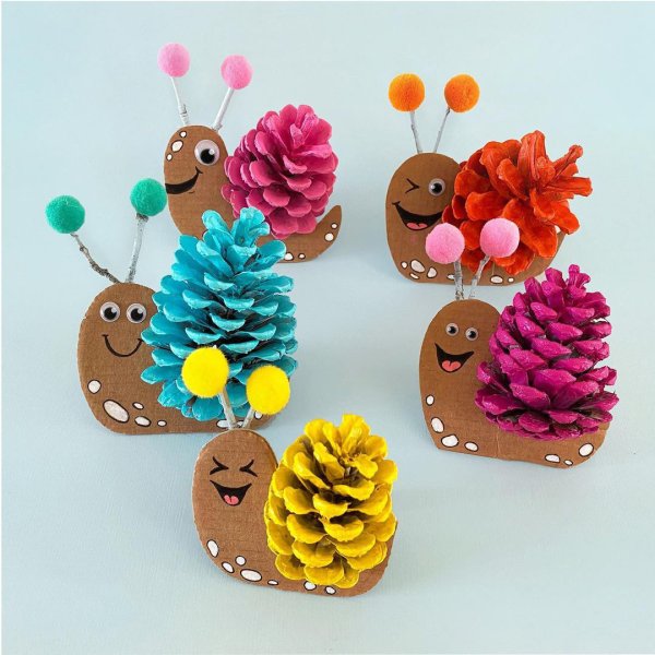 Поделка из шишек в детский сад