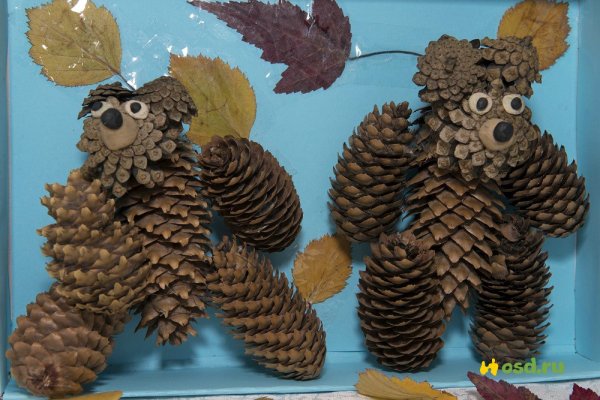 Поделки из шишек для первого класса