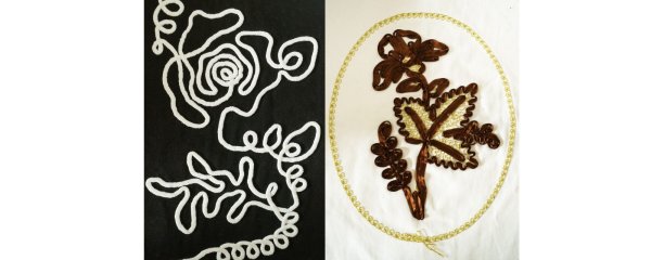 Узоры шнуром