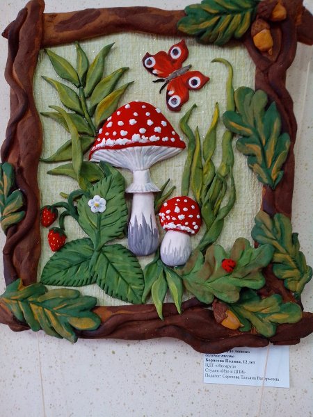 Объемные картины из соленого теста