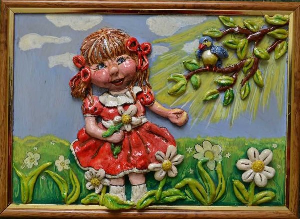 Композиция из соленого теста